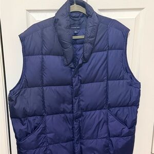 Lands' End Men's Deep Blue Quilted Vest